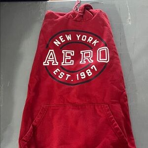 Aeropostale Red Hoodie with New York Aero Print